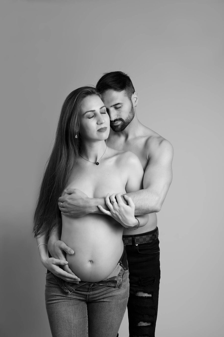 Gravid fotograf studie